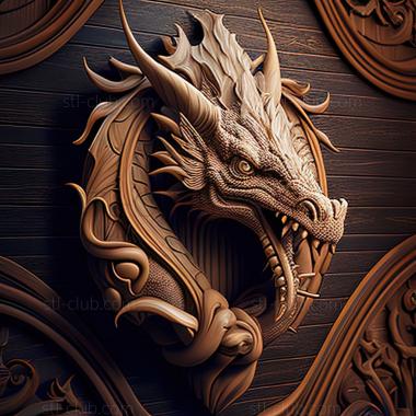 3D model st dragon (STL)